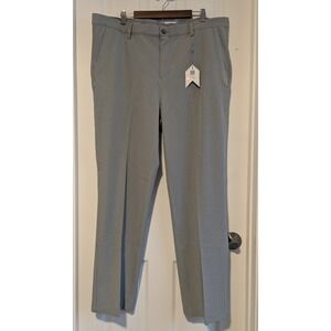 NWT 1764 Signature Golf Pants Men's 43x32 (42x32) Light Gray Flat Front Stretch